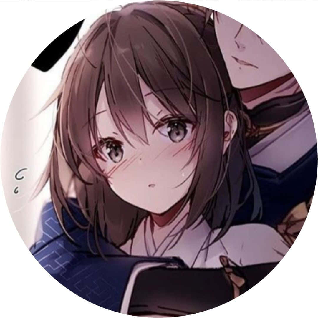 Flickacirkelram Matchande Anime Profilbild.