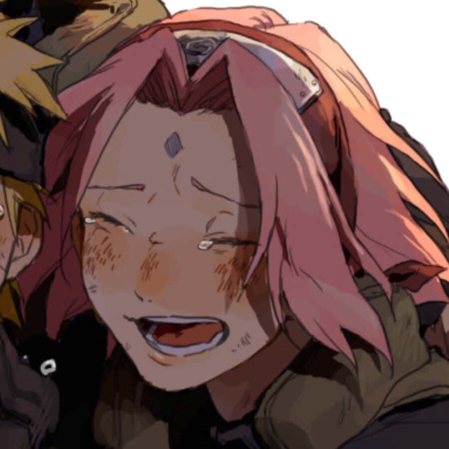 Crying Sakura Matching Anime Profile Picture