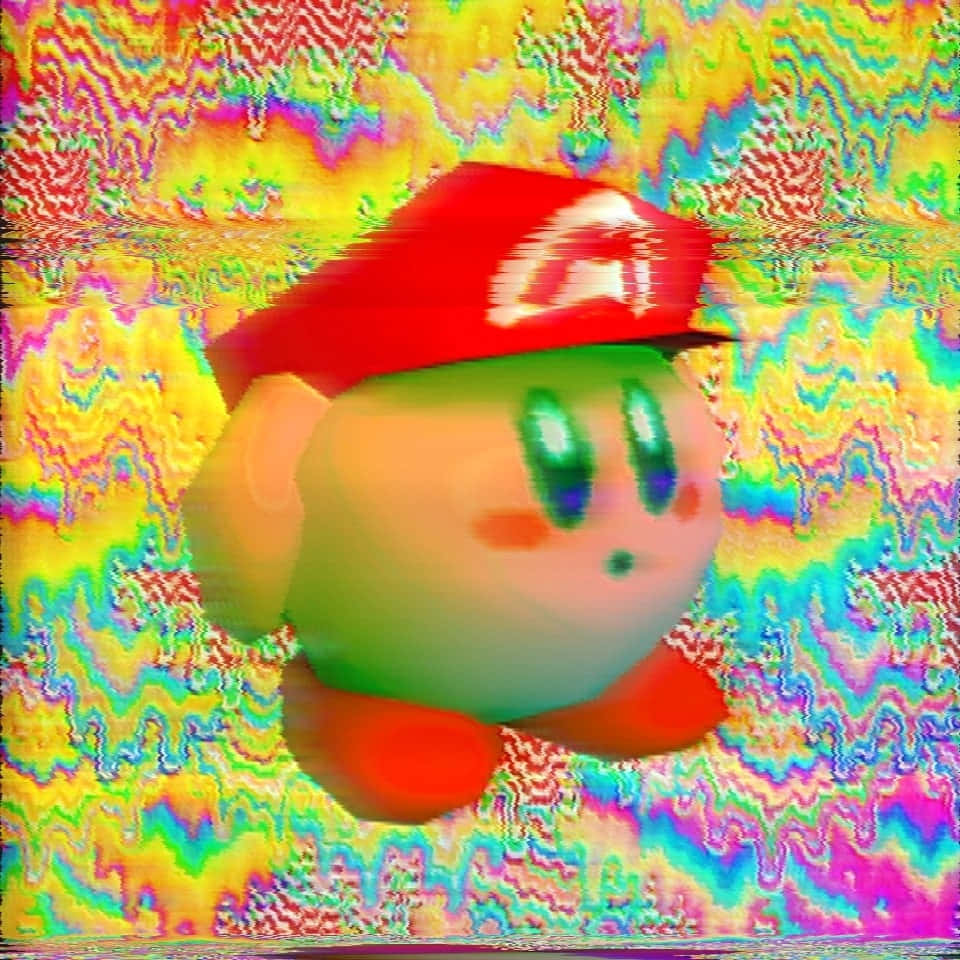 Imagende Perfil De Anime De Mario Y Kirby Haciendo Juego