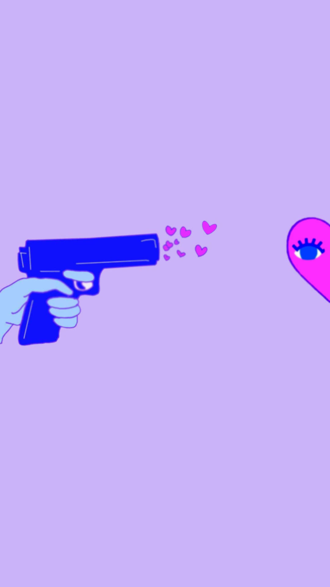 Matching Left Love Gun Background
