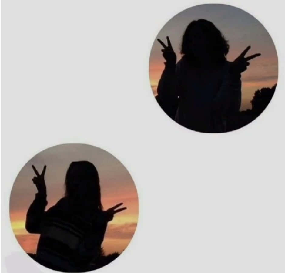 Silhouetted Girls Matching Profile Picture