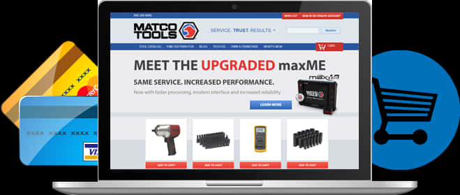 Matco Tools Website Upgrade Promotion PNG