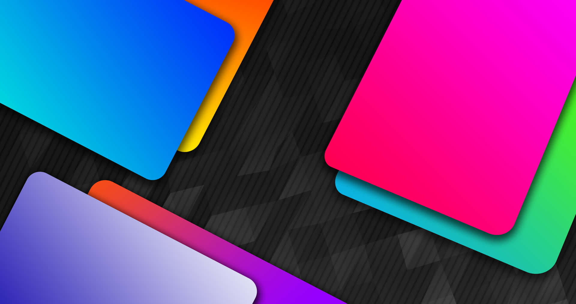 Colorful Squares On A Black Background
