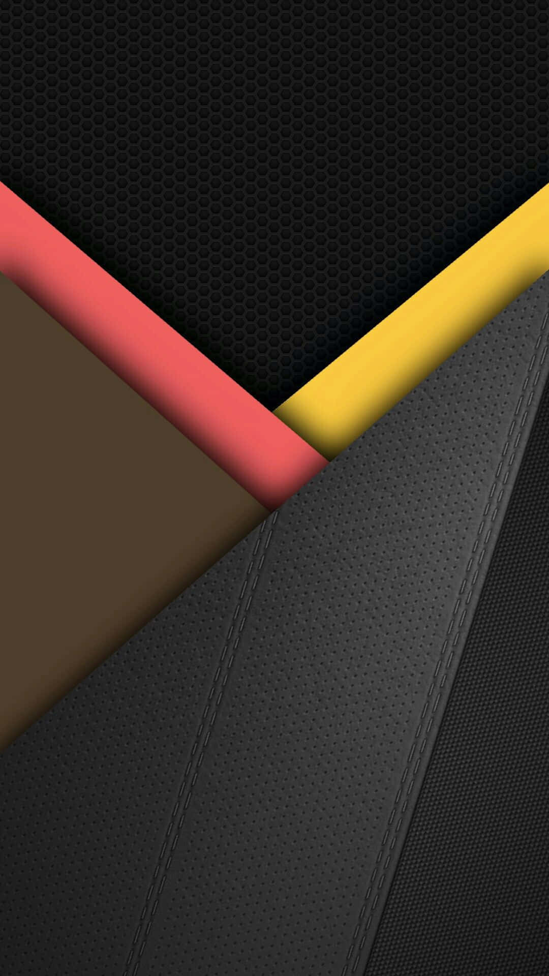 A Black And Yellow Background With A Yellow And Black Triangle