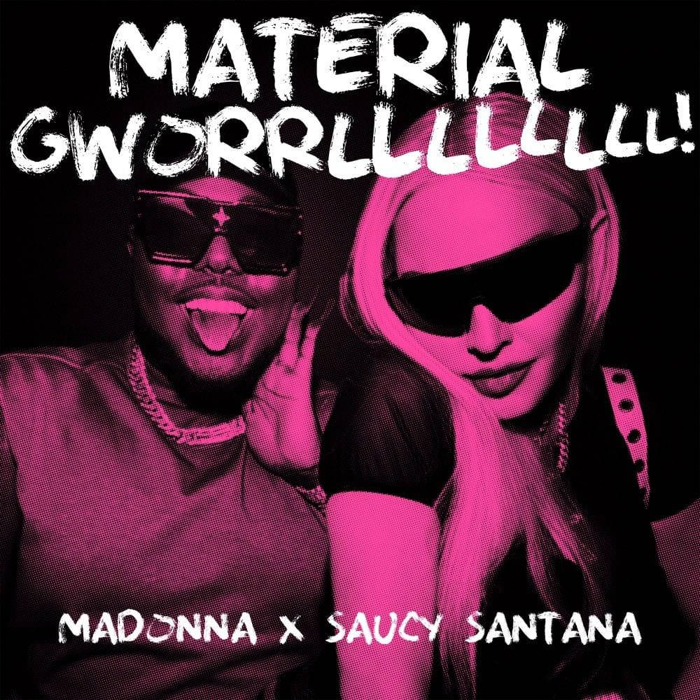 Material Gworl Madonna Cover Art Background