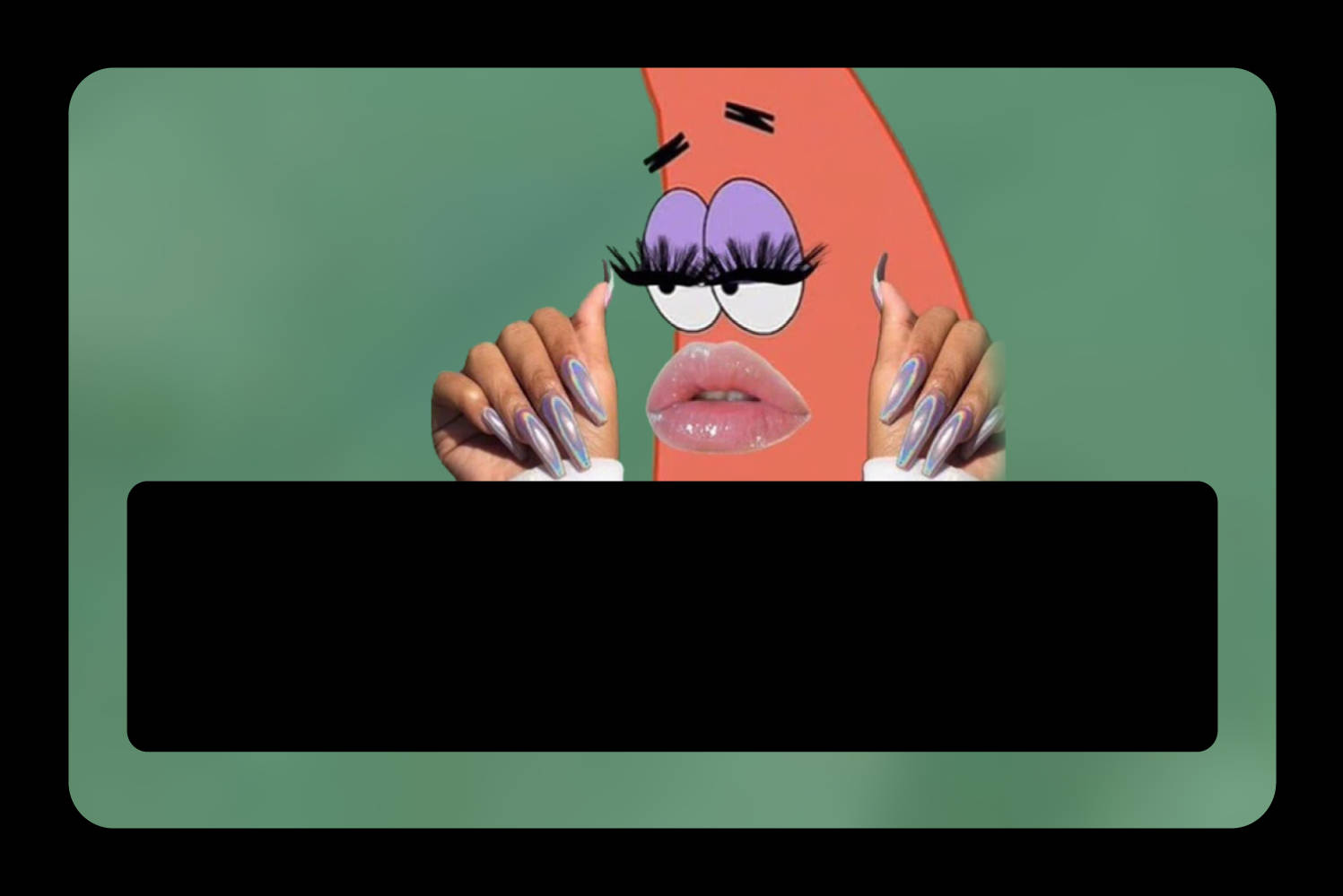 En tegnefilm Spongebob Squarepants karakter med en pink ansigt. Wallpaper