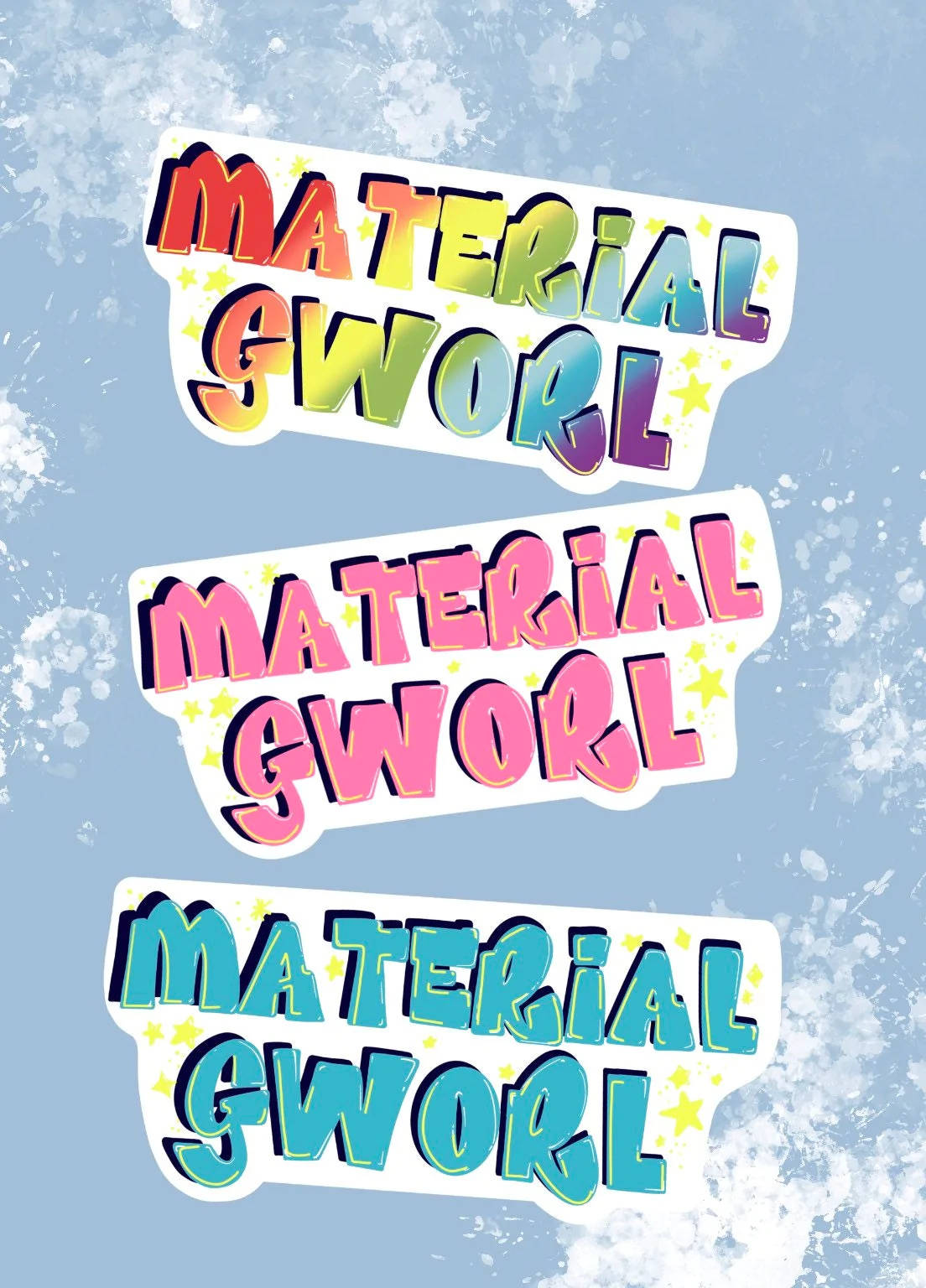Get creative with Material Gworl Wallpaper