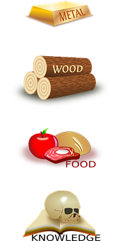 Material_ Icons_ Metal_ Wood_ Food PNG