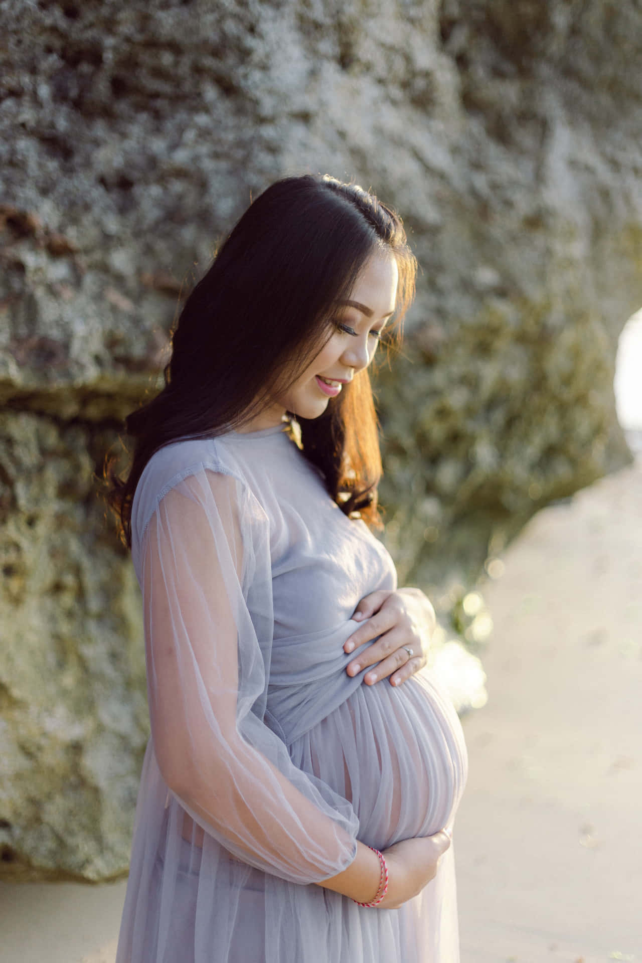 Asiatischeschwangere Frau, Maternity-bild