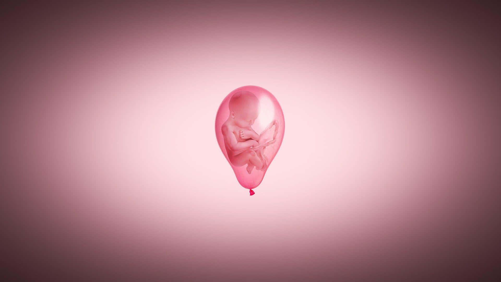 Babyauf Luftballon Schwangerschaftsbild