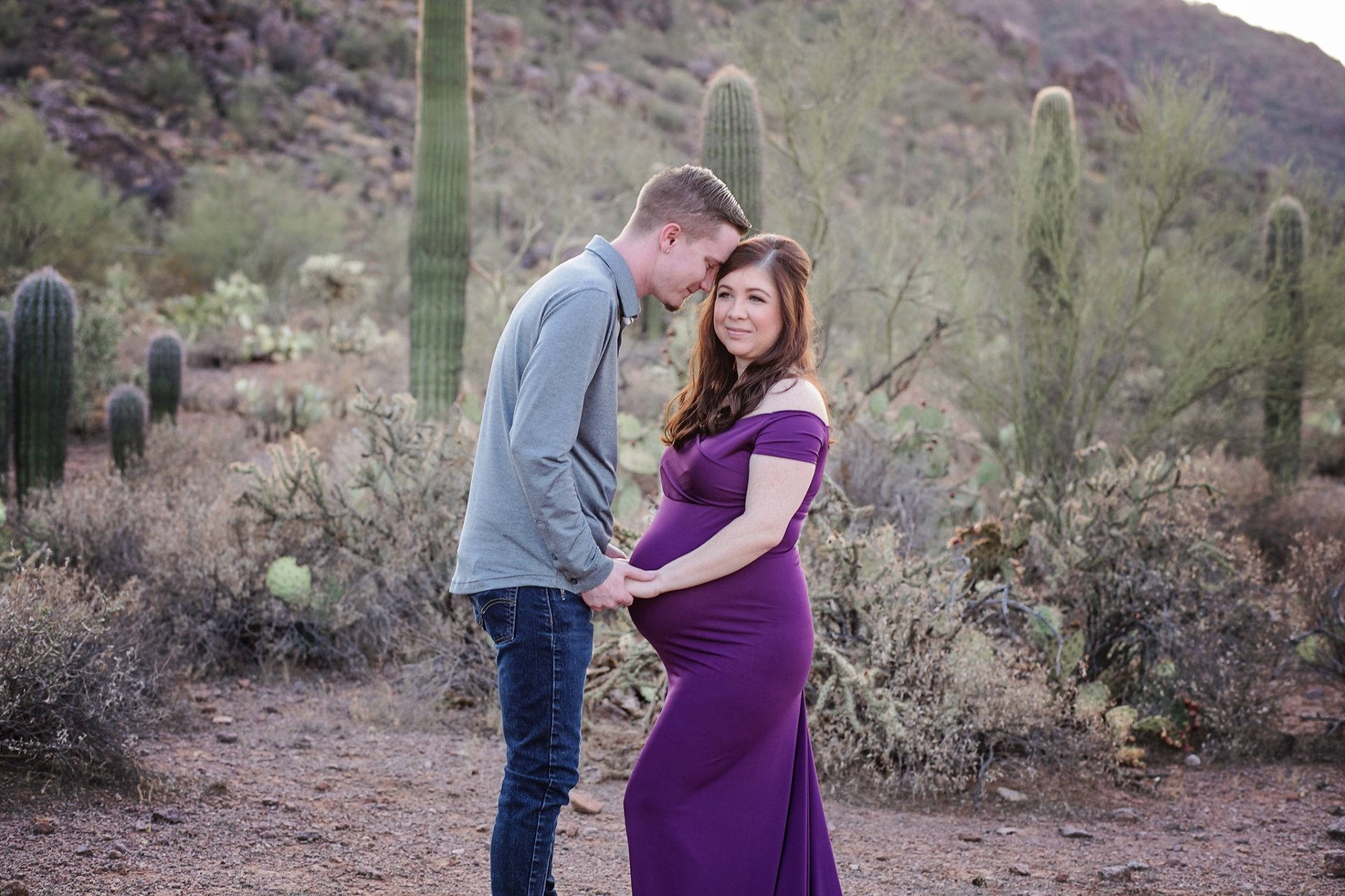 Maternity Shoot At Tucson Arizona Wallpaper