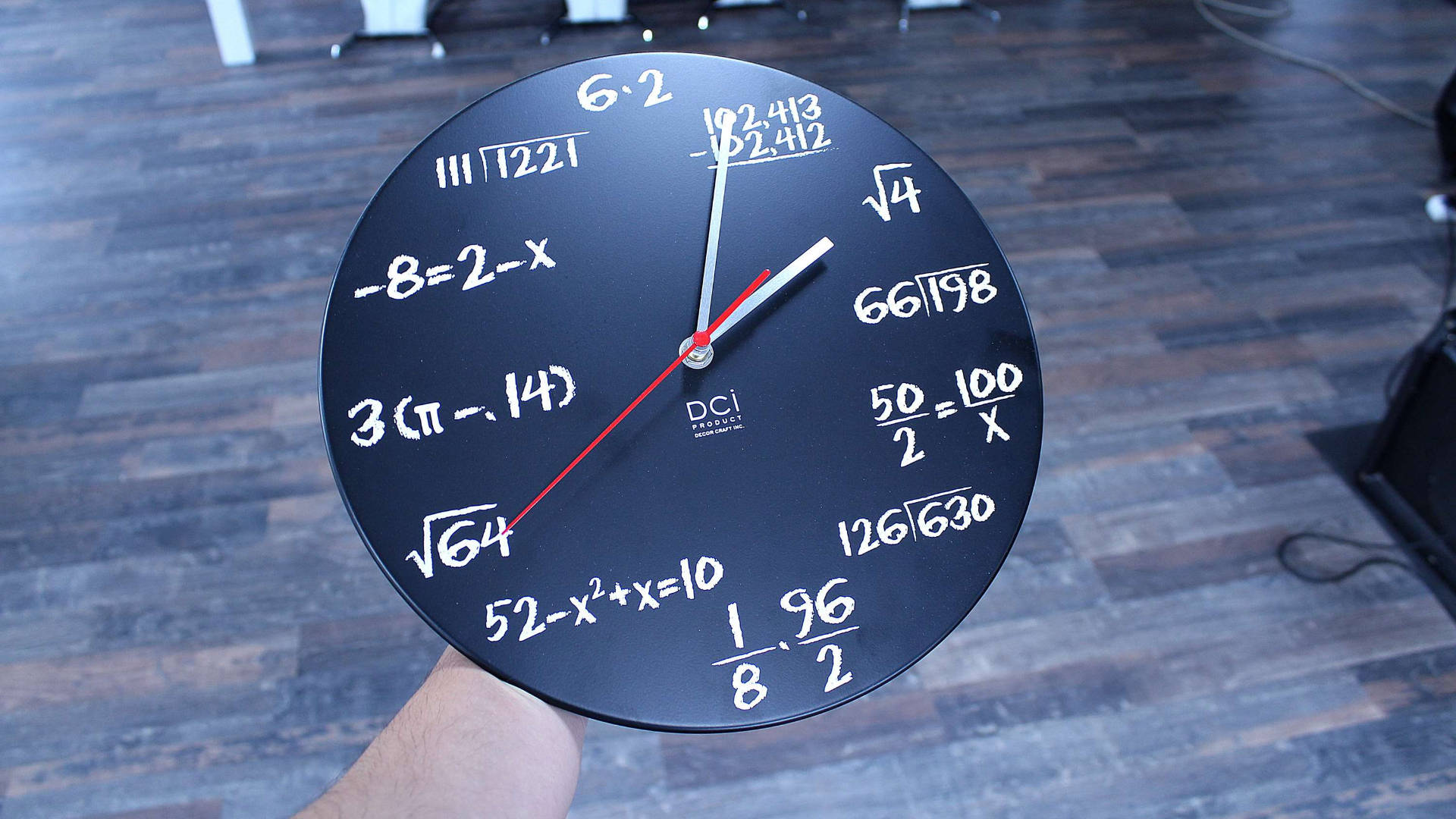 Math Clock Tiempo Background Wallpaper