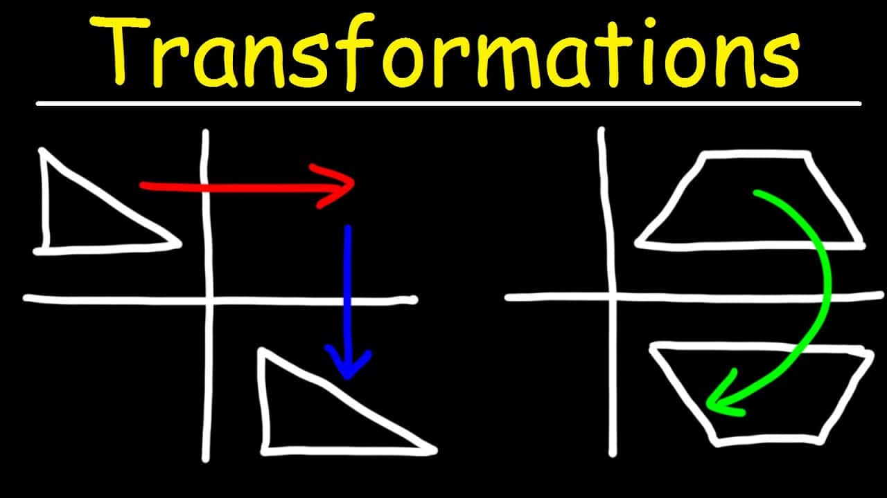Transformations - A Blackboard With Arrows And A Word