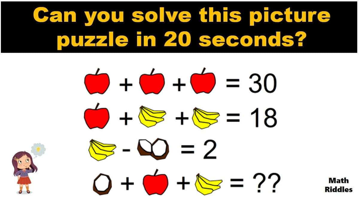 Can You Solve This Picture Puzzle In 20 Seconds?