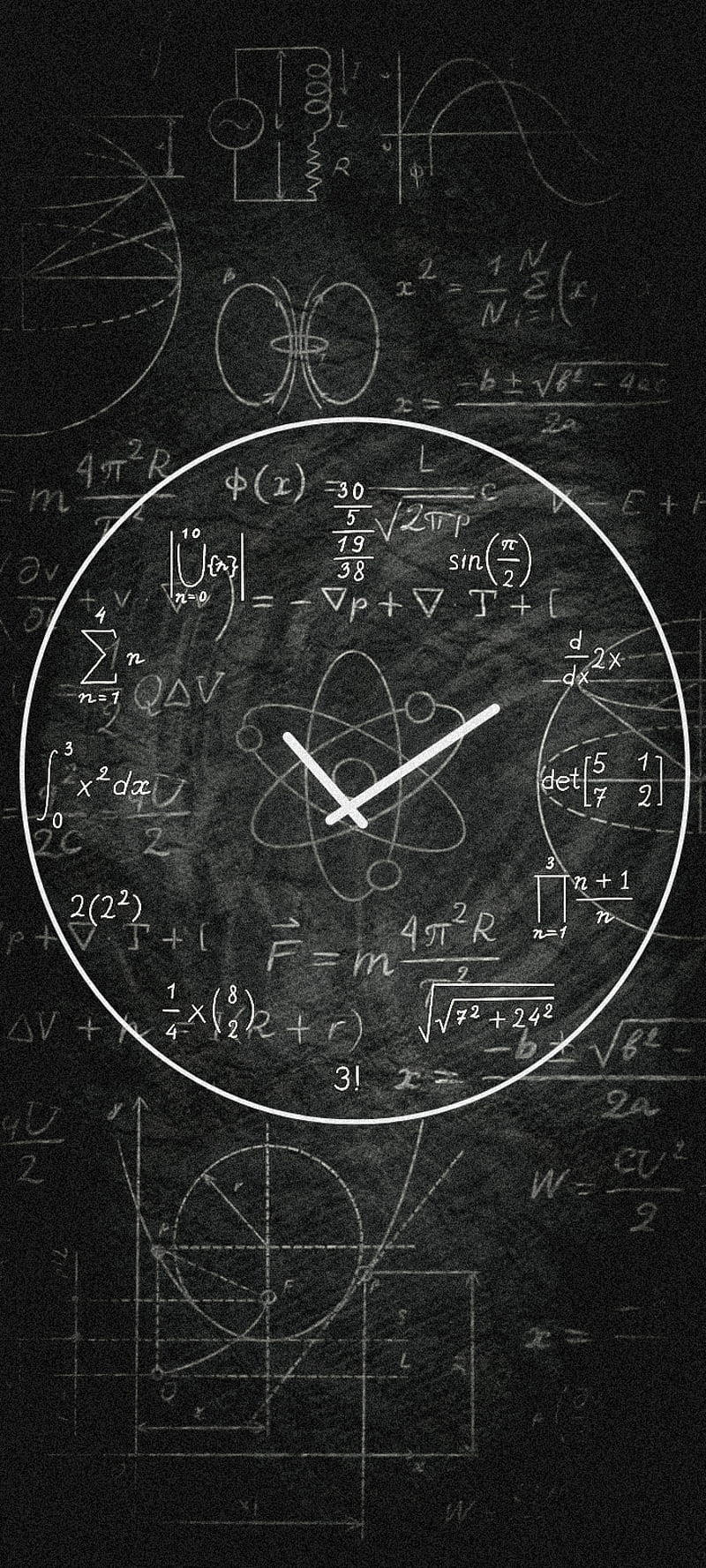 Math Time Clock Wallpaper