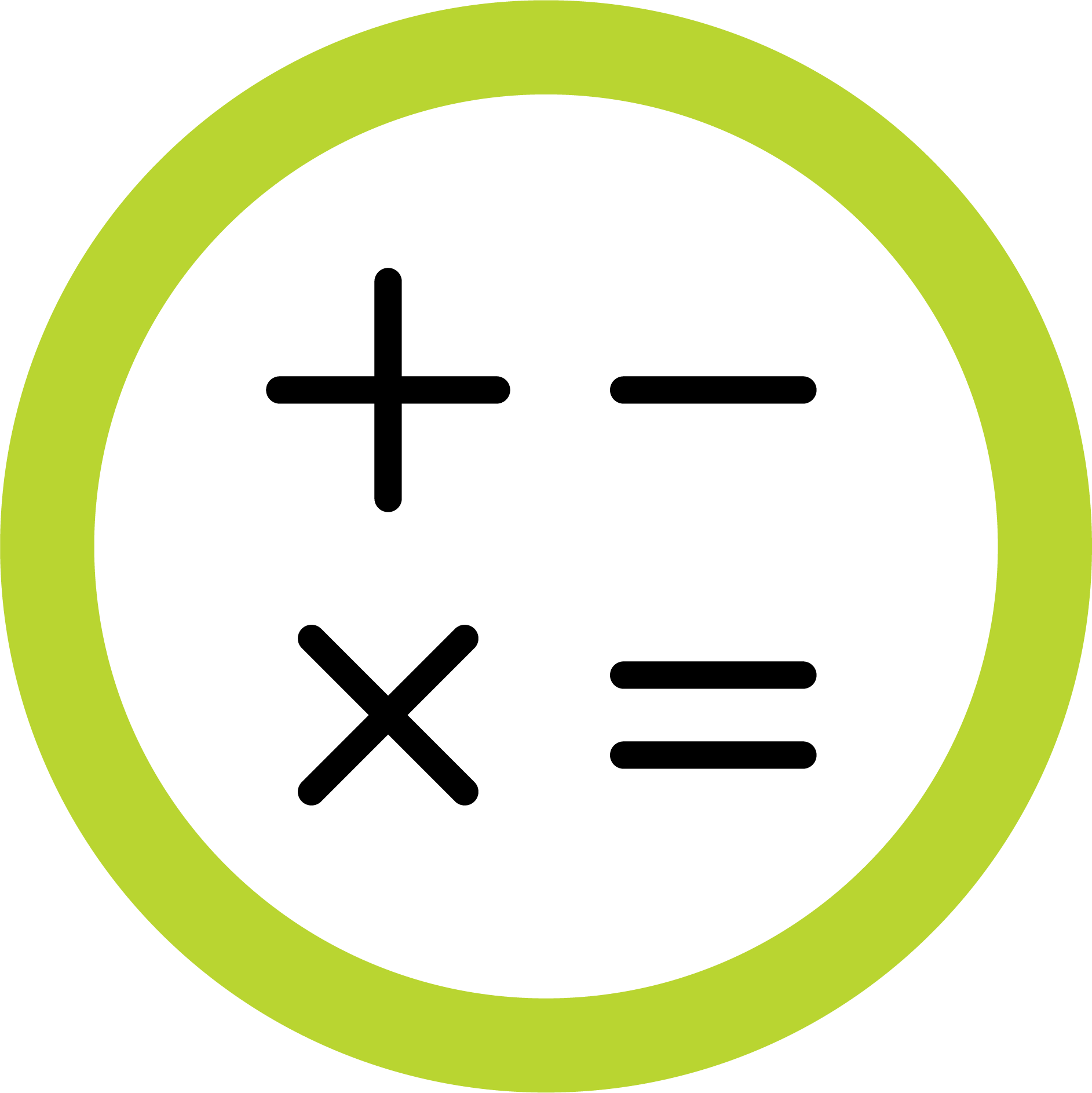 Mathematical Operations Icon PNG