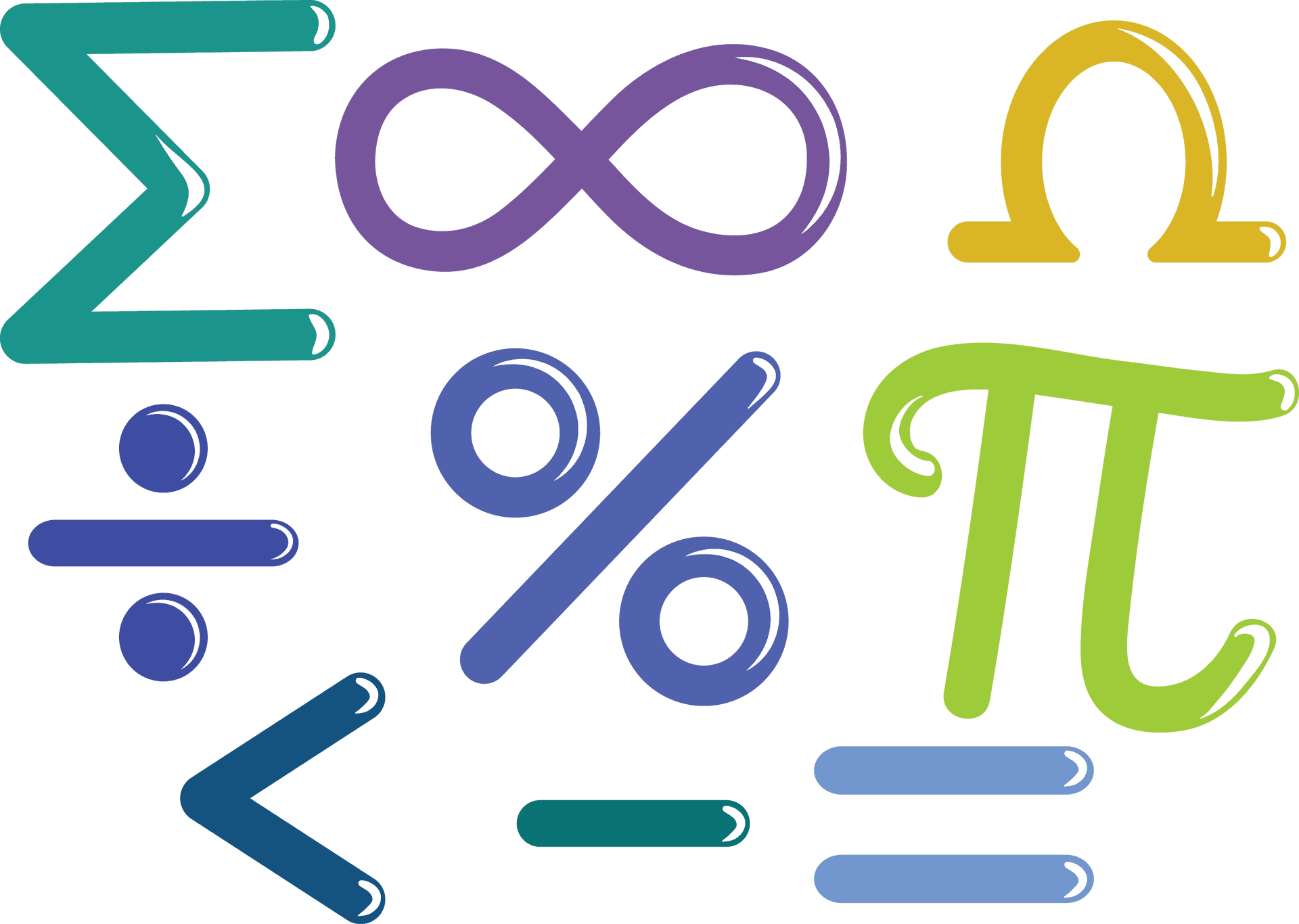 Mathematical Symbols Artwork PNG