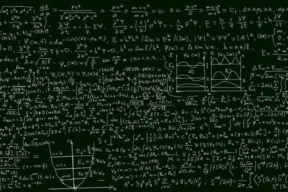 Matematik skriftlige ligninger og tal tapet Wallpaper
