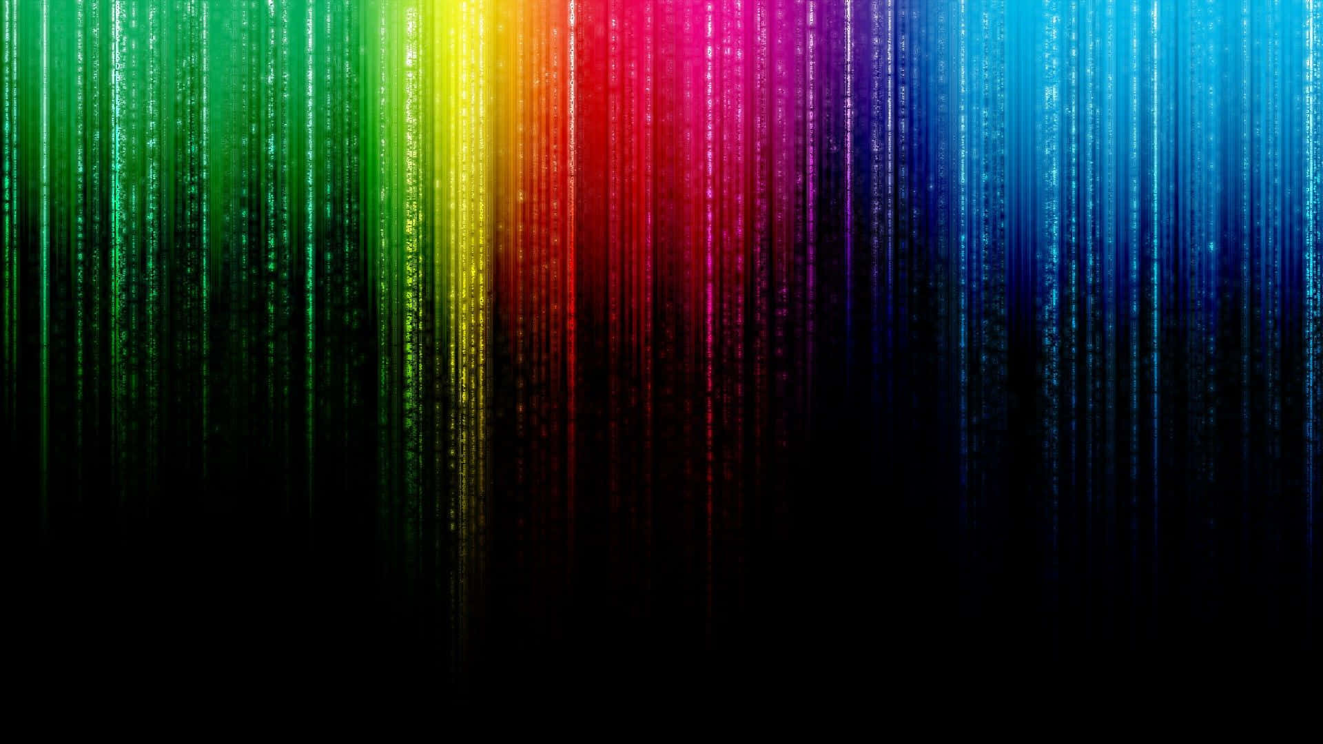 Rainbow Background With A Black Background