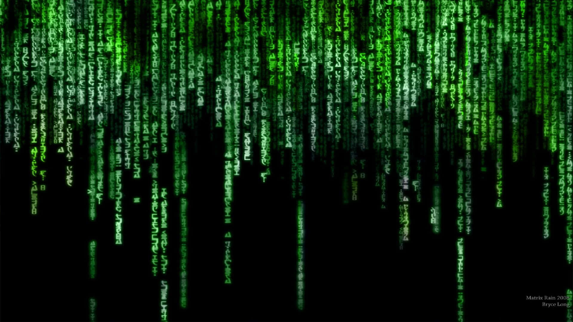 See the code of the Matrix Wallpaper