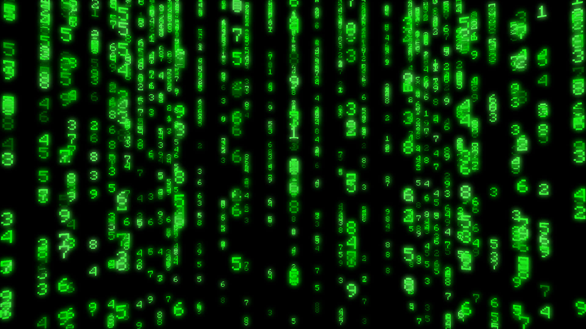 "Welcome to the mystical world of the Matrix Code" Wallpaper