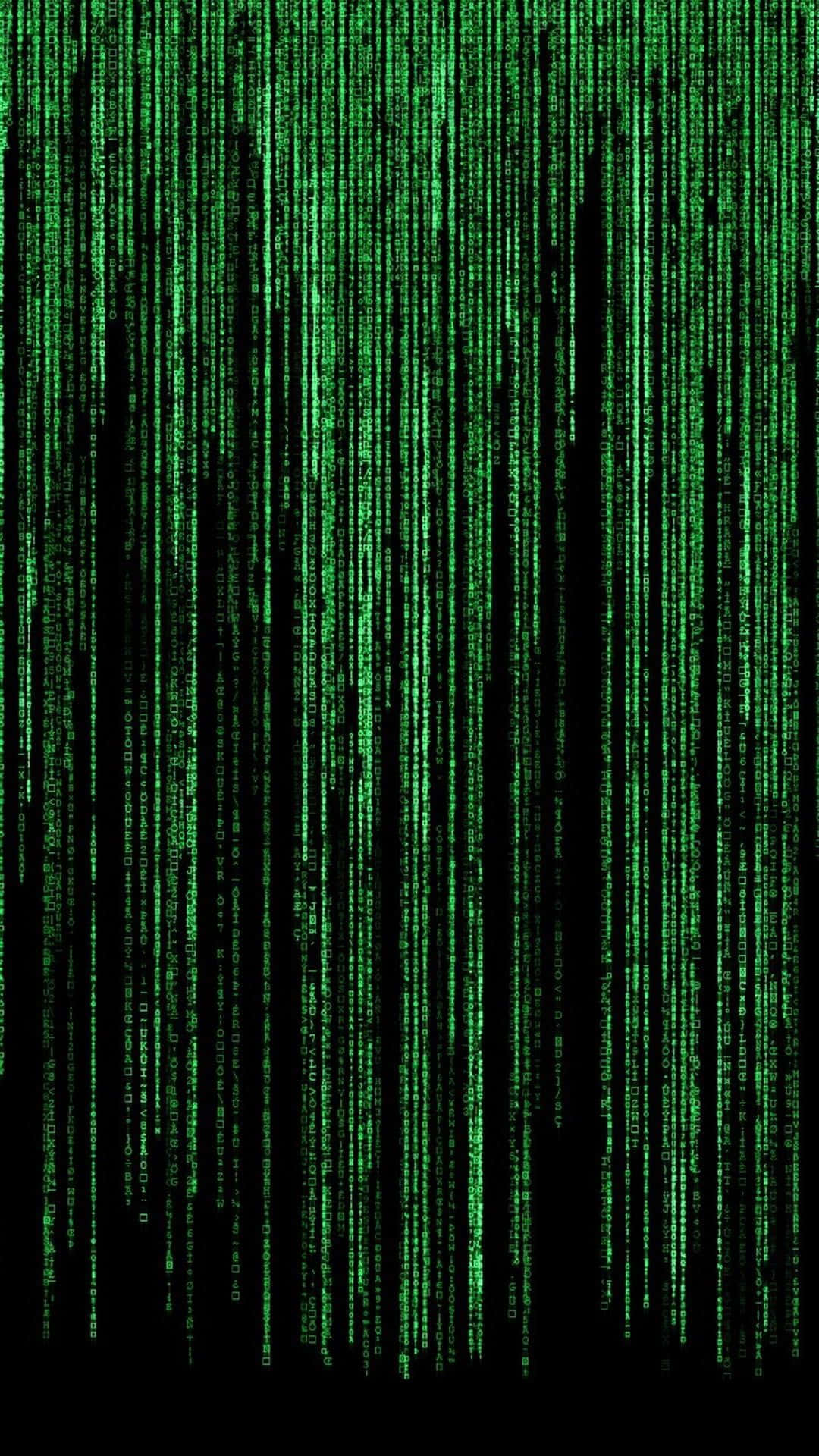 The Matrix Code On A Black Background Wallpaper