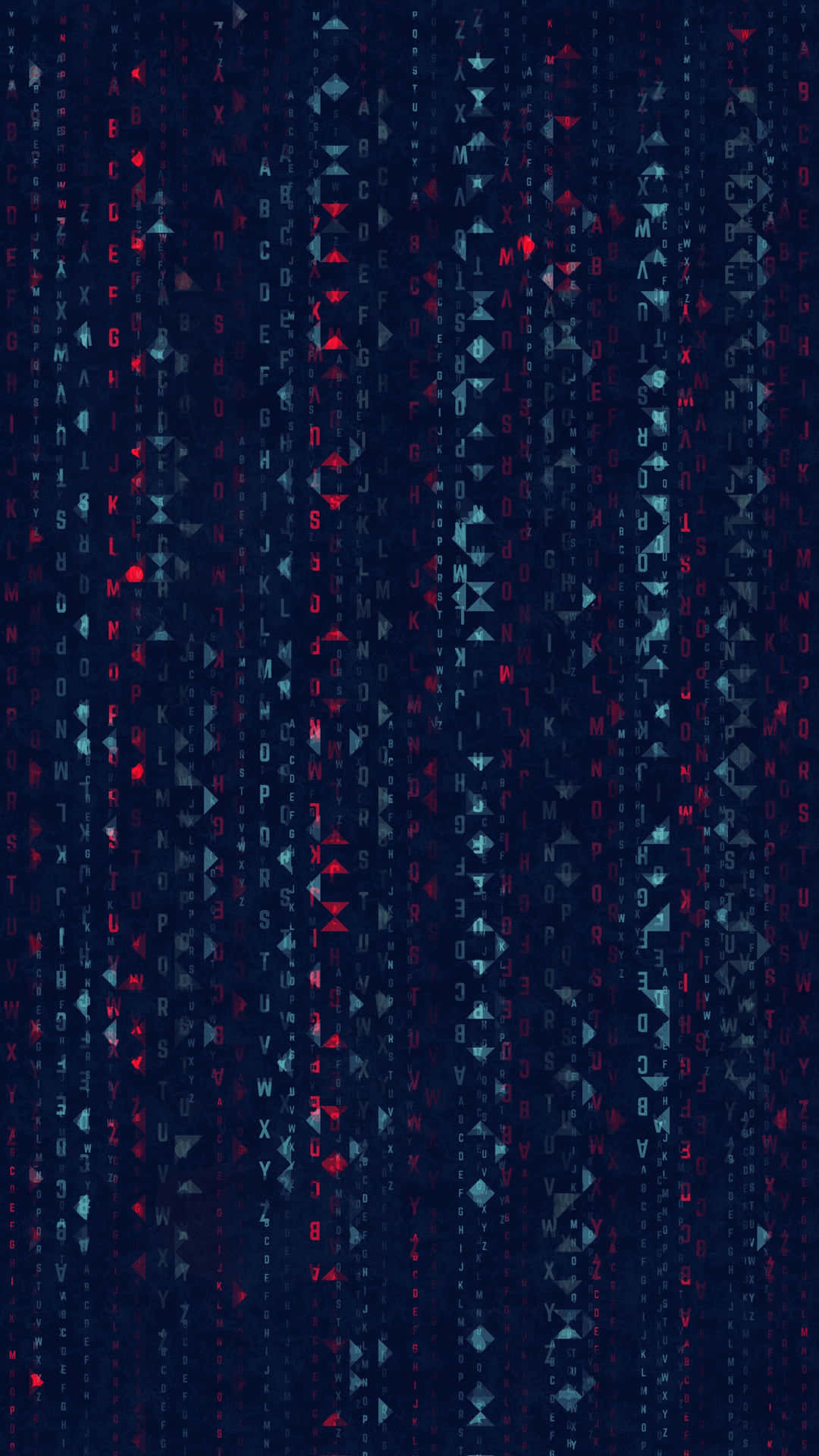 Enmörkblå Bakgrund Med Röda Och Blå Prickar Wallpaper