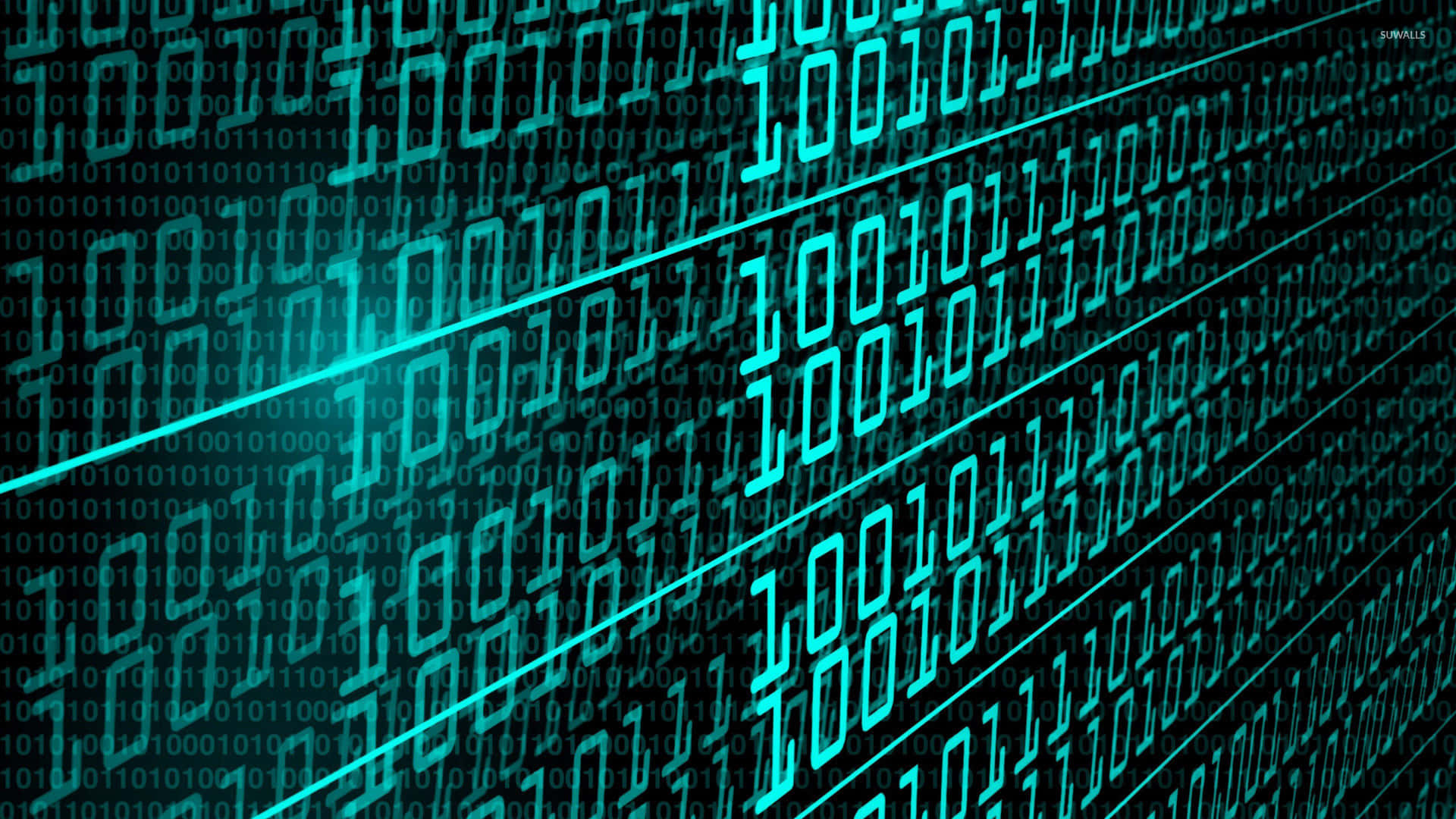 The Matrix Code Illuminated Wallpaper