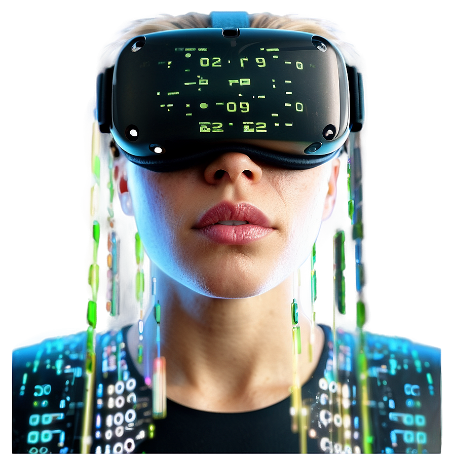 Matrix Code Virtual Reality Interface Png 06252024 PNG