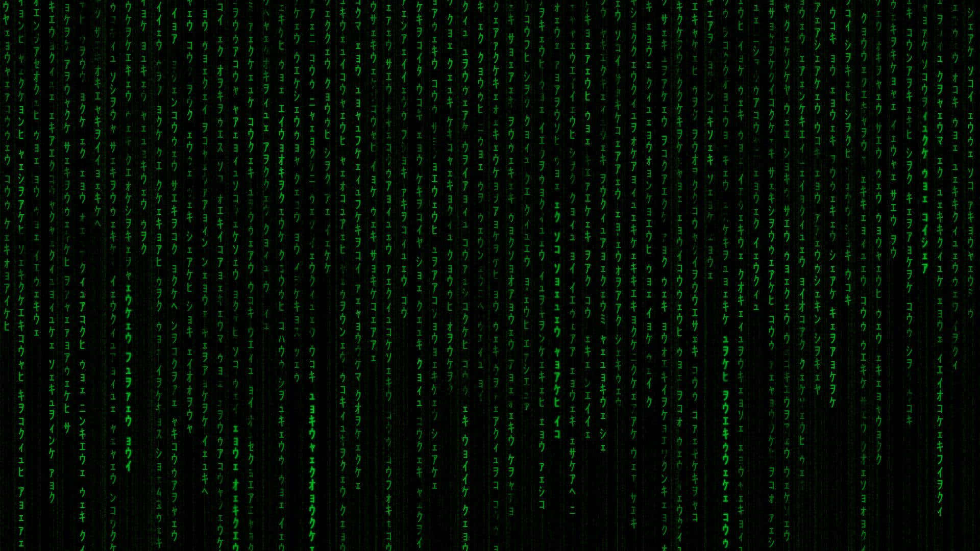 Binary Code Background With Green Numbers Wallpaper