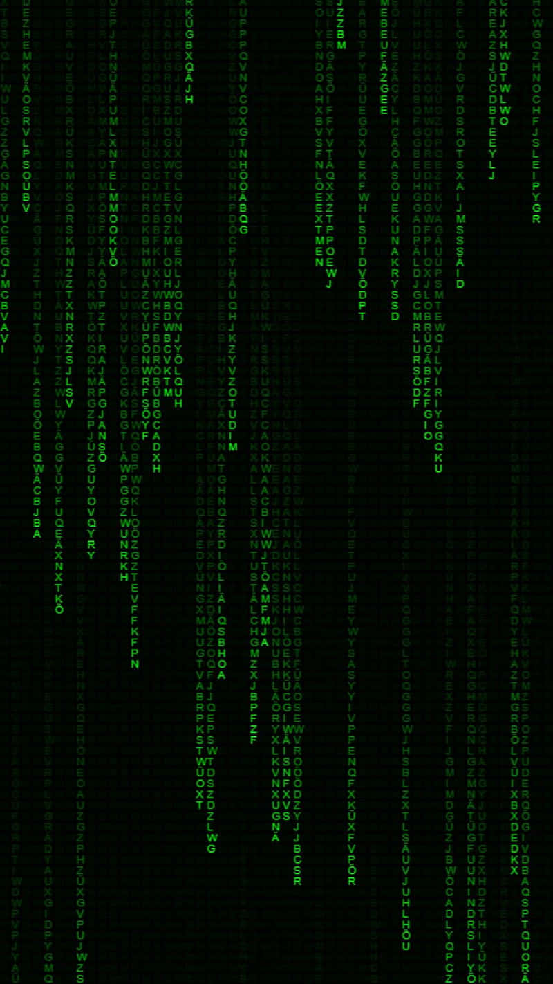 En grøn matrix-kode baggrund Wallpaper
