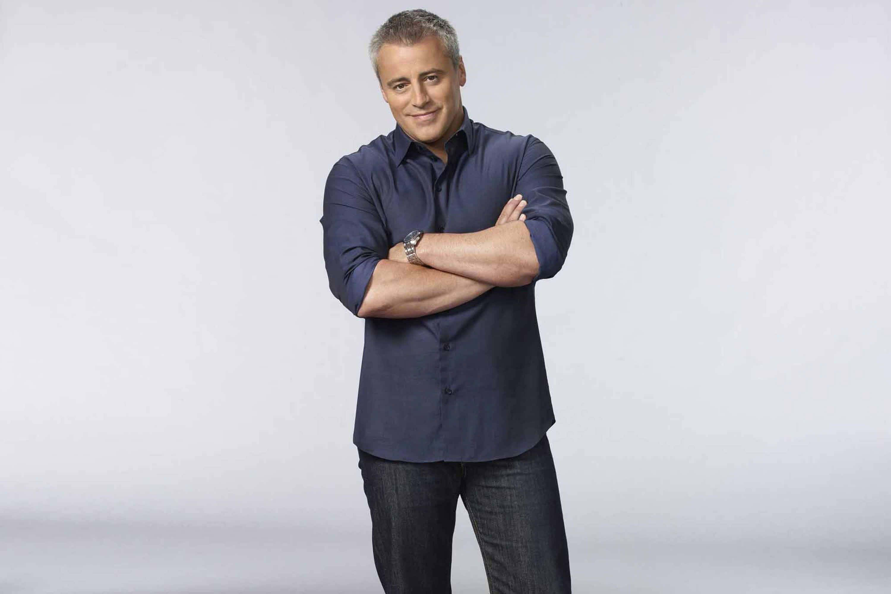 Actor Matt LeBlanc in front of the camera. Wallpaper