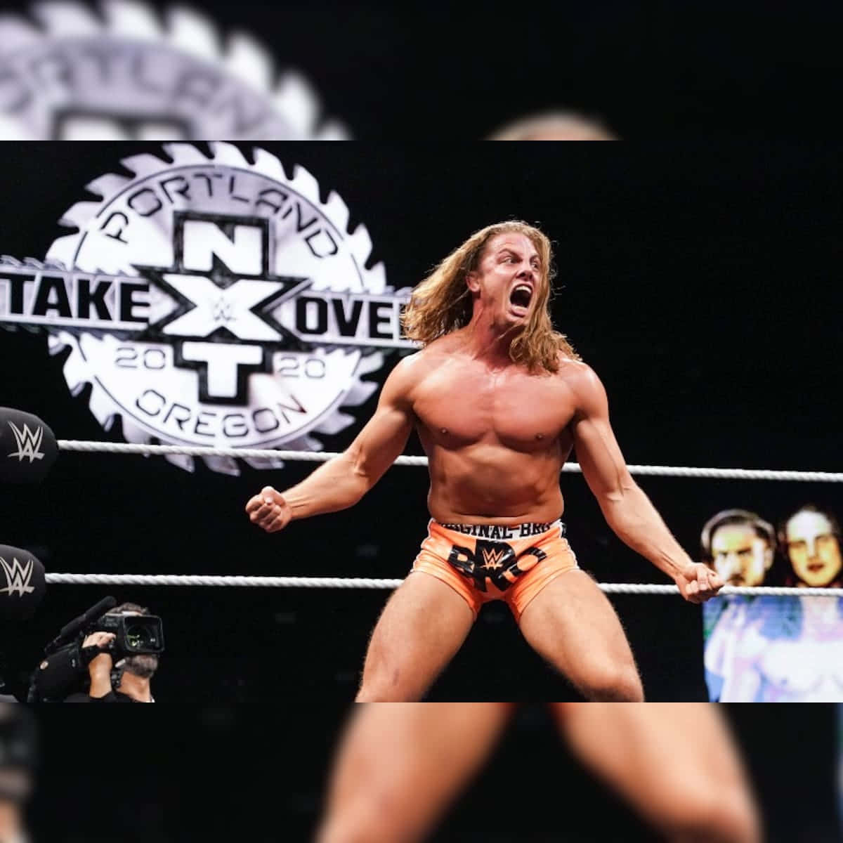 Matt Riddle Championing in NXT Takeover Event Wallpaper