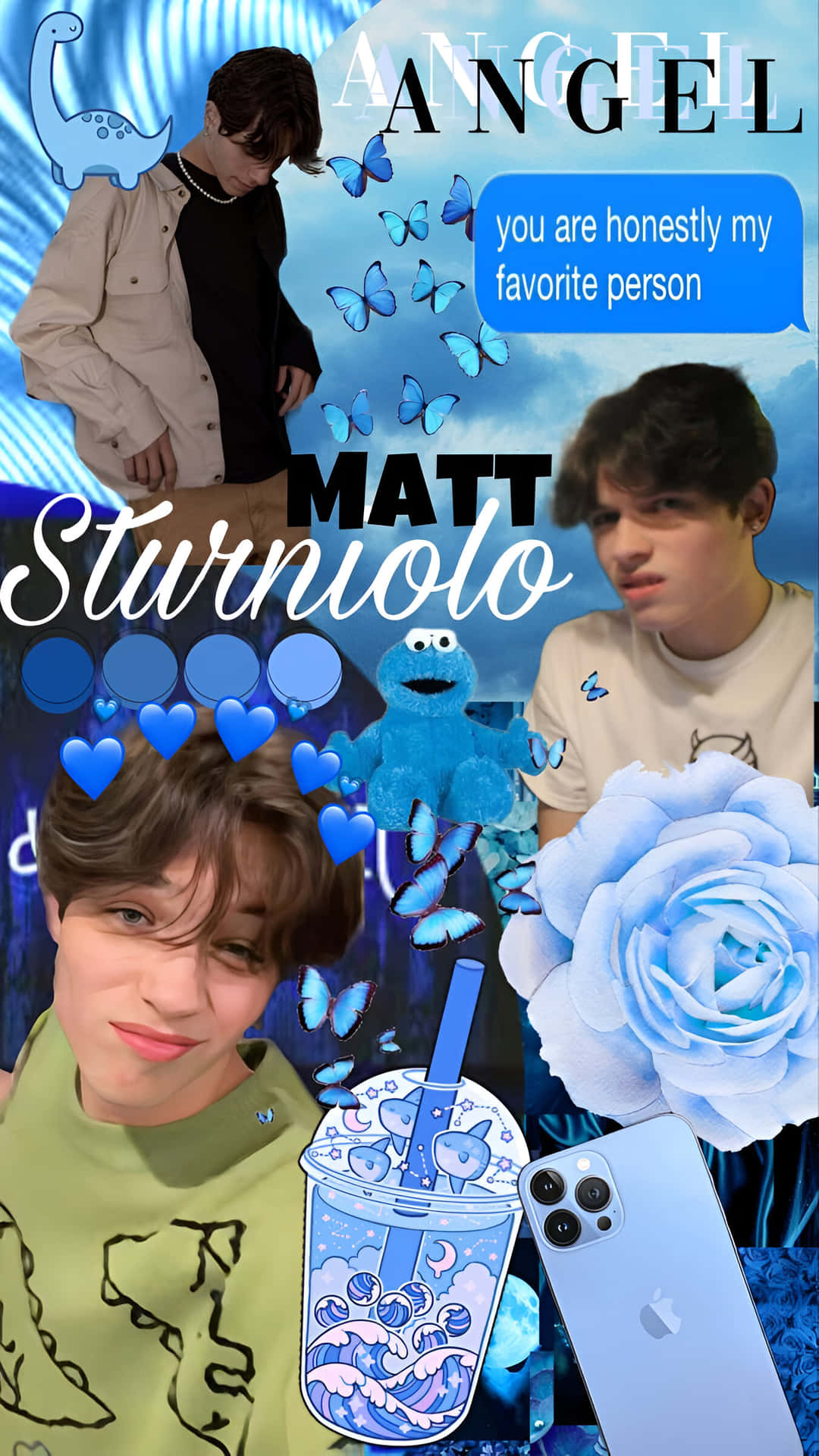 Matt Sturniolo Fan Art Collage Wallpaper