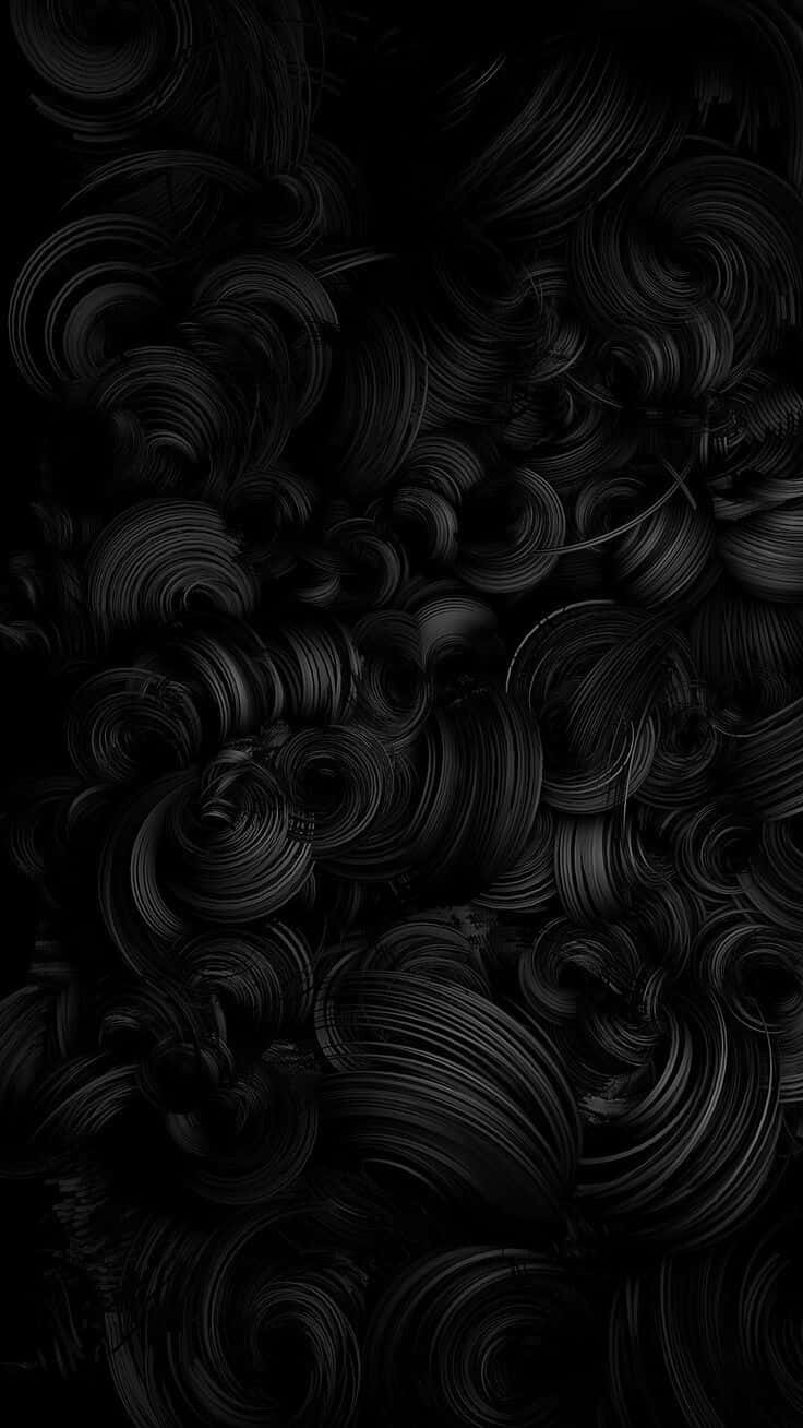 Matte Black Abstract Texture Wallpaper