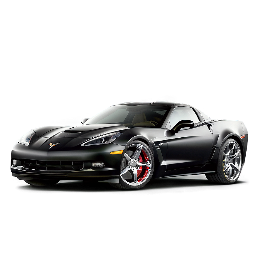 Matte Black Corvette Png Ytt PNG