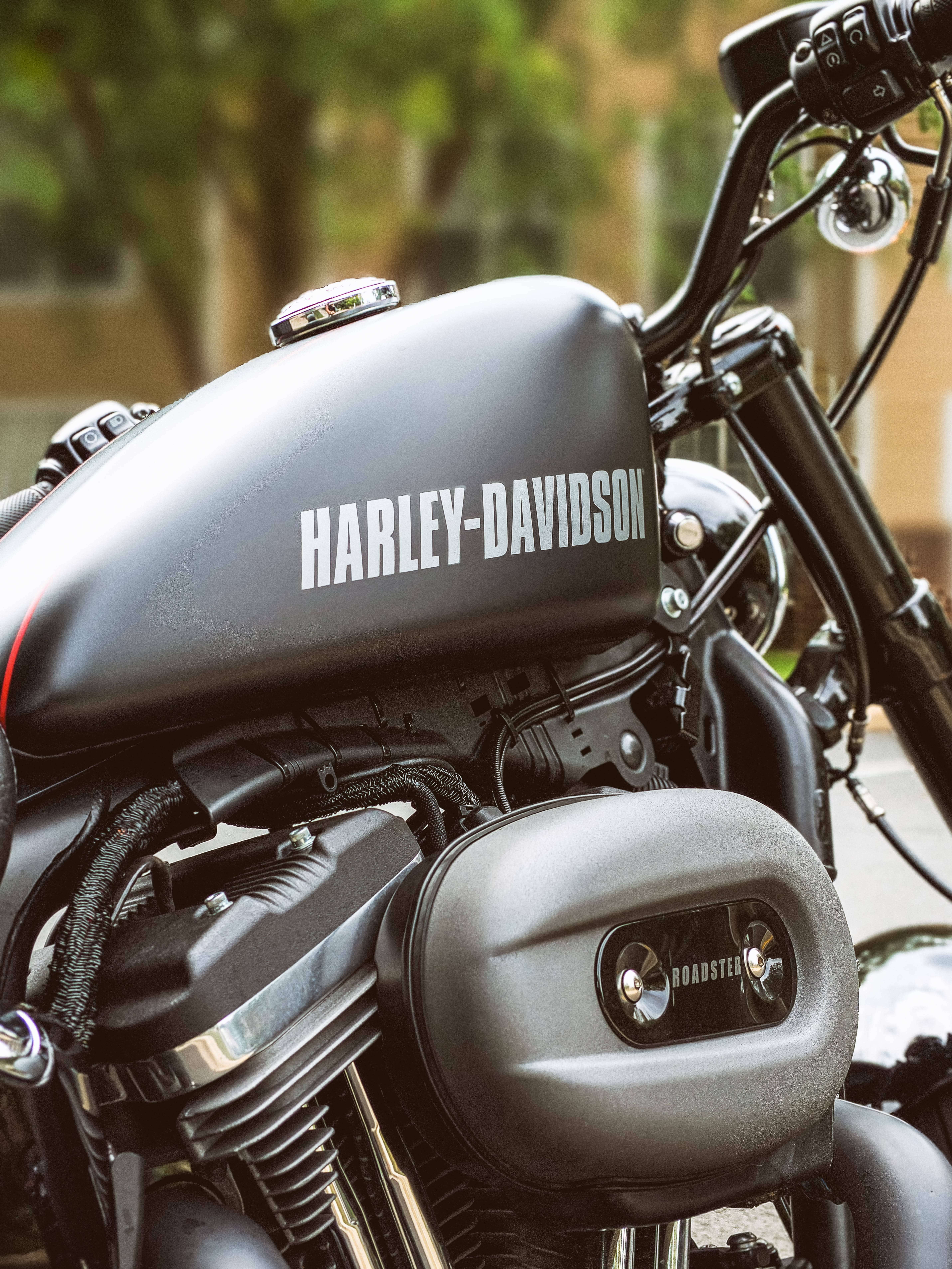 Matte Black Harley Davidson Mobile Wallpaper