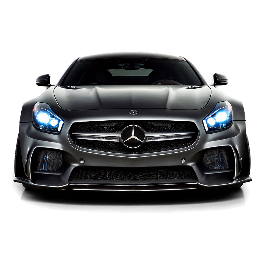 Download Matte Black Mercedes Benz Gtr Png Fpg24 | Wallpapers.com