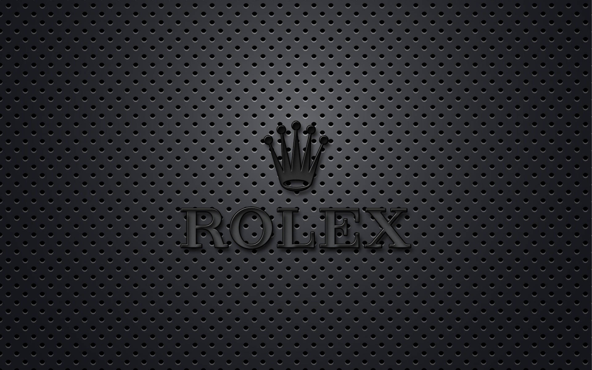 Mattesschwarzes Rolex-logo Wallpaper