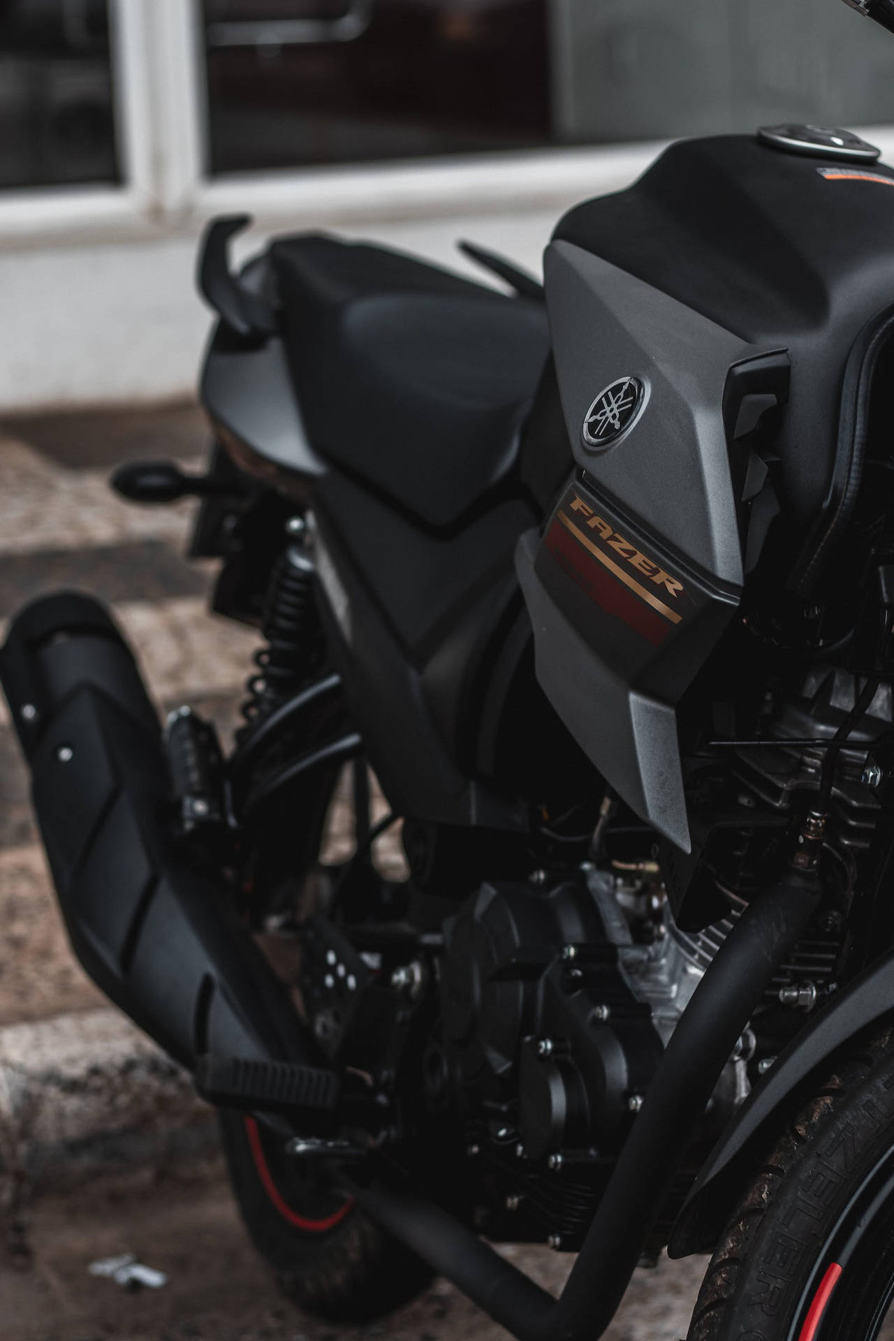 Download Matte Black Yamaha Mt 15 Motorcycle Wallpaper 