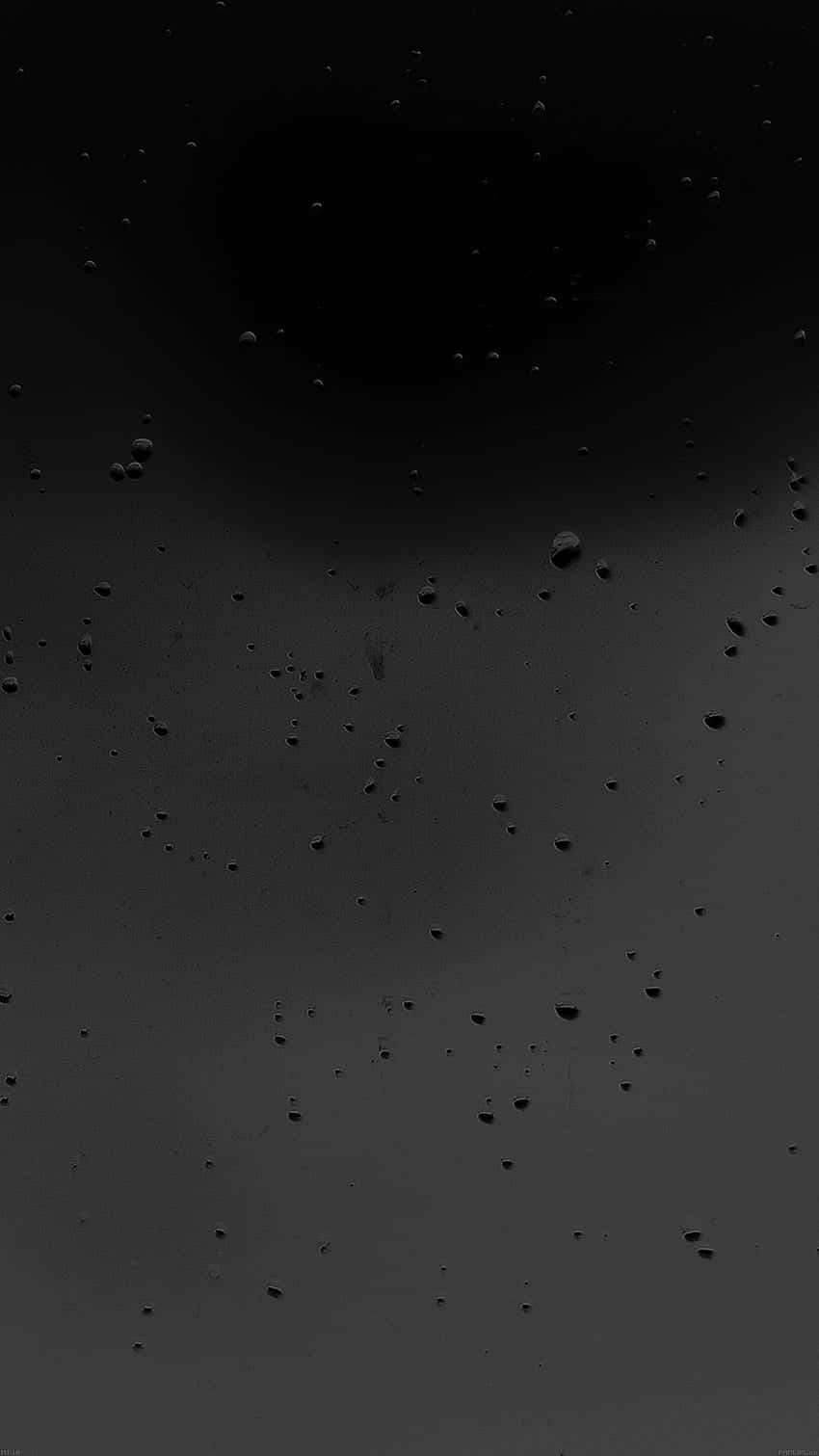 Matte Blacki Phonewith Water Droplets Wallpaper