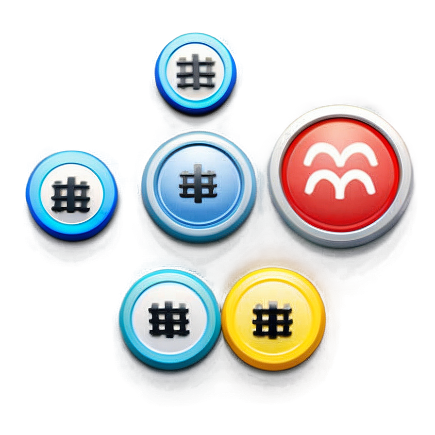Matte Buttons Selection Png 06262024 PNG