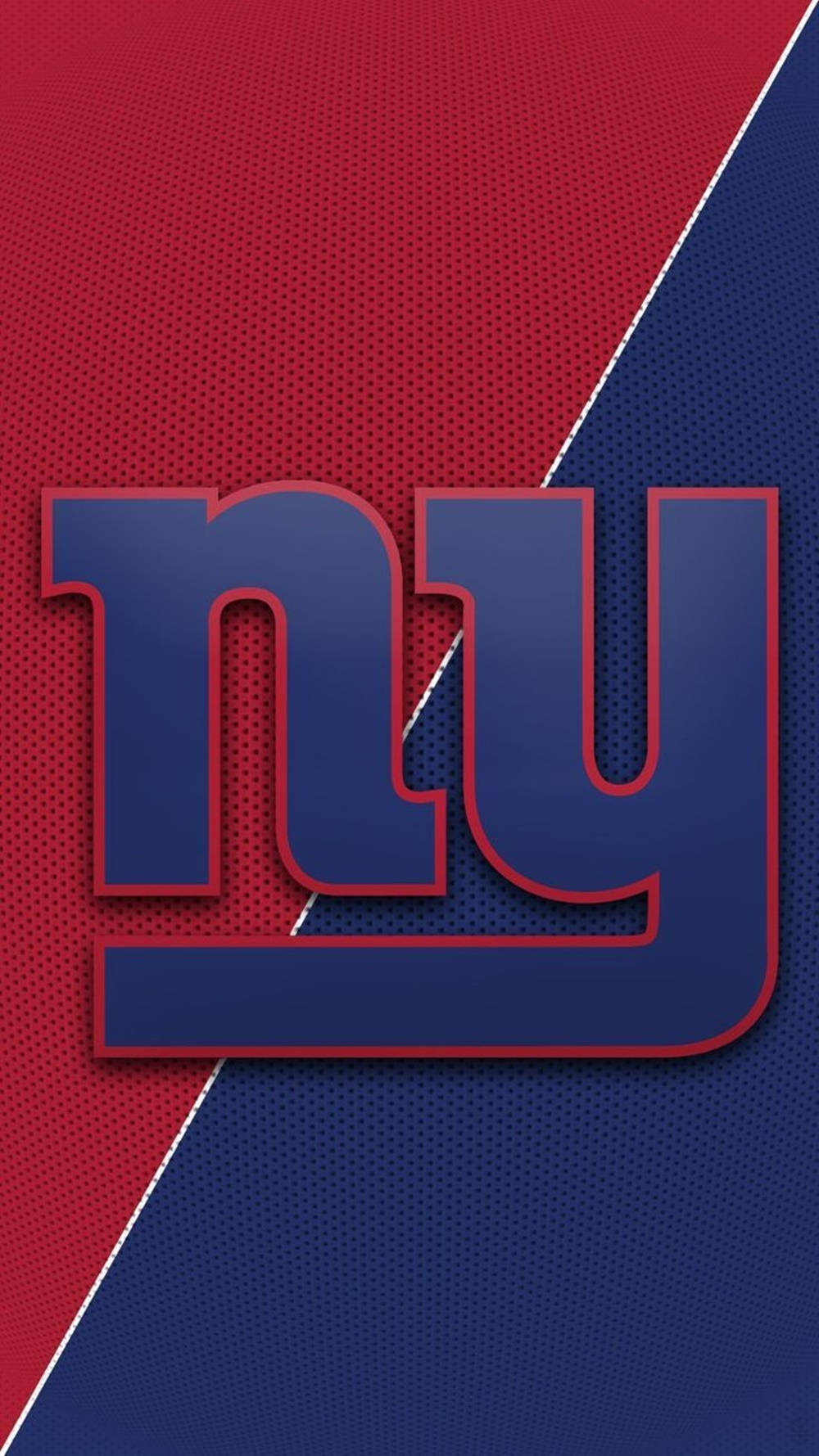 Matte Red Blue New York Giants Logo Wallpaper