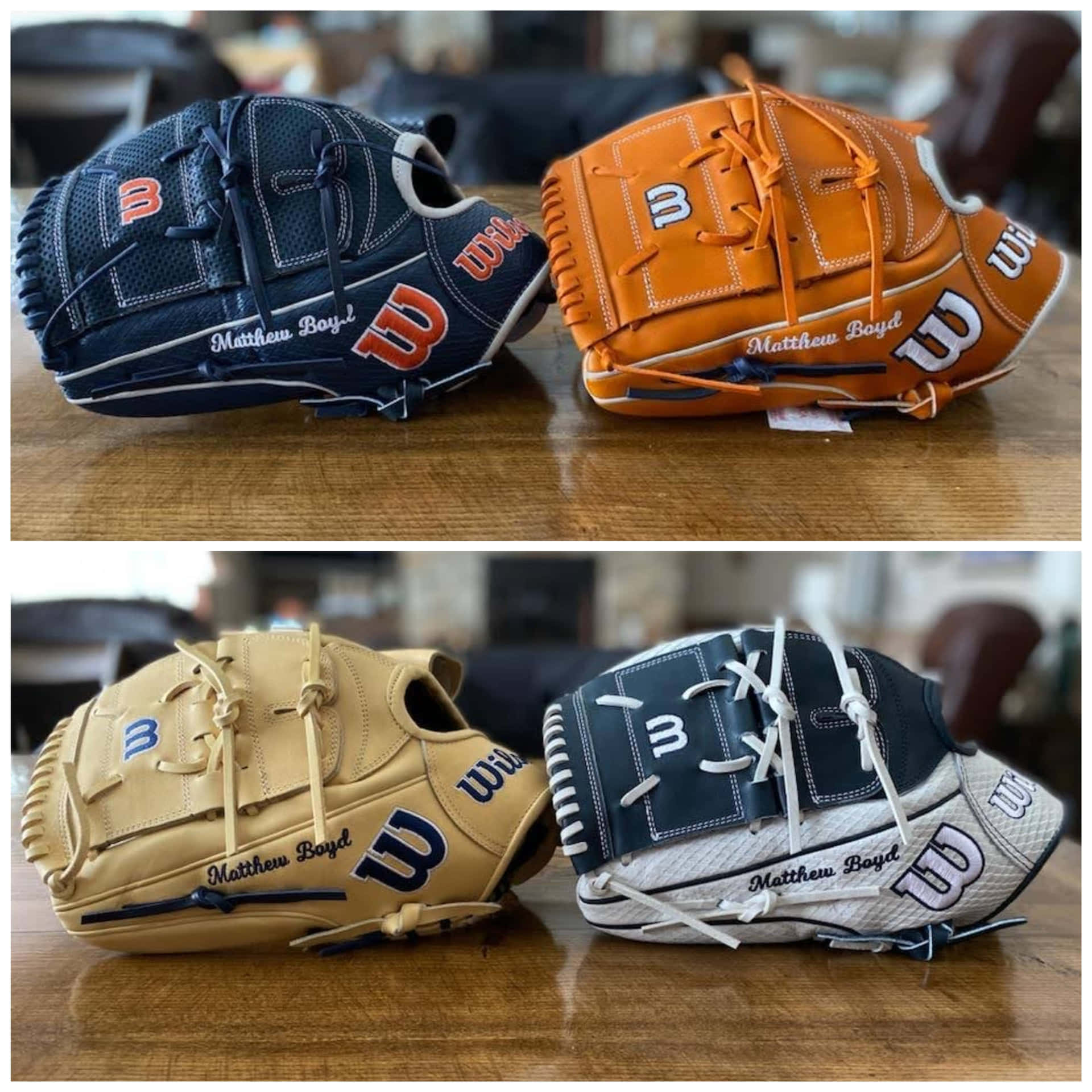 Matthew Boyd Custom Baseball Gloves Wallpaper