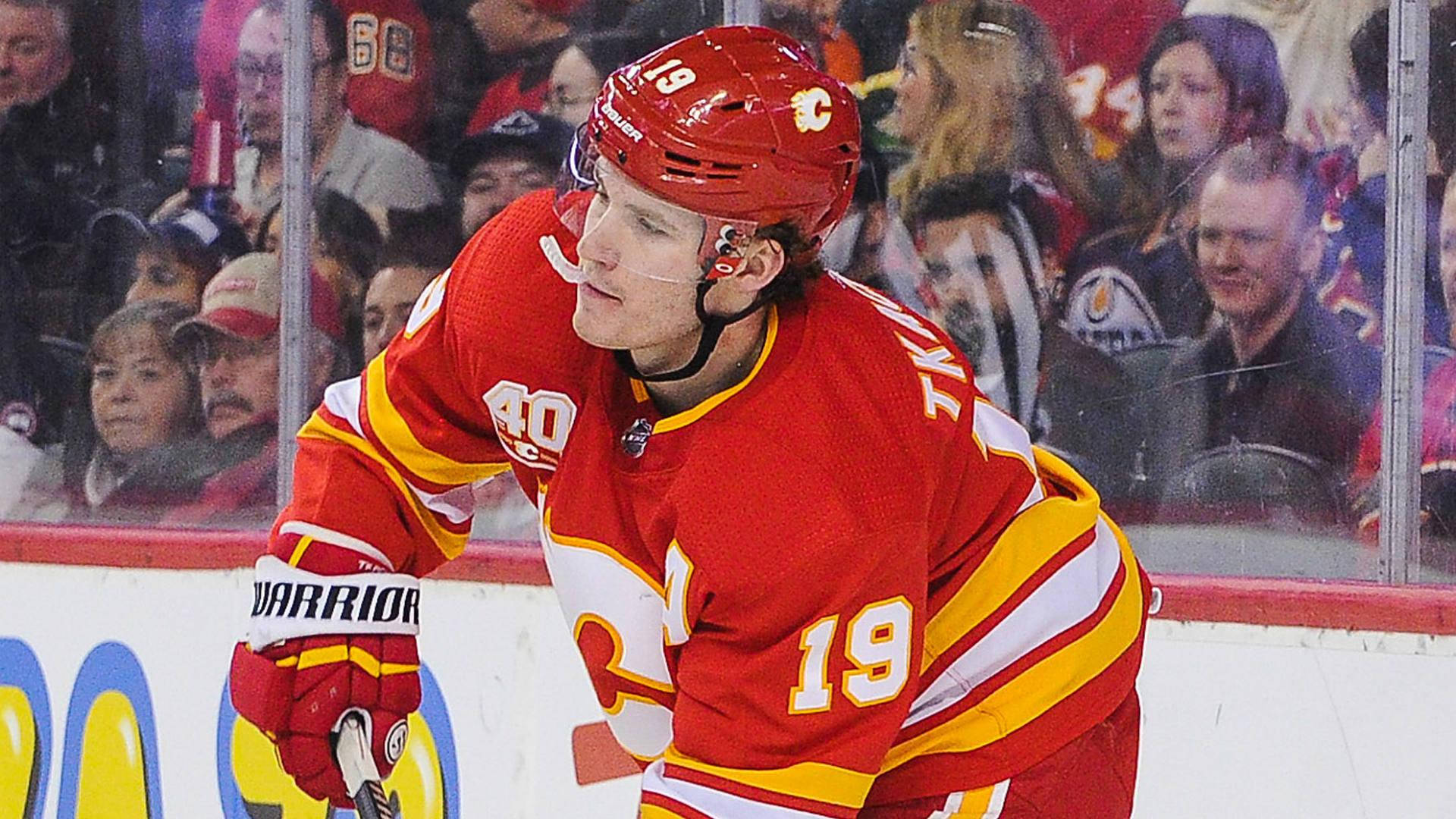 Matthew Tkachuk Calgary Flames ulykkelige Game 6 præstation. Wallpaper