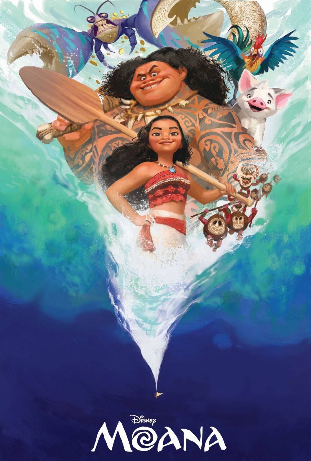 Pinturadigital De Maui Moana. Papel de Parede
