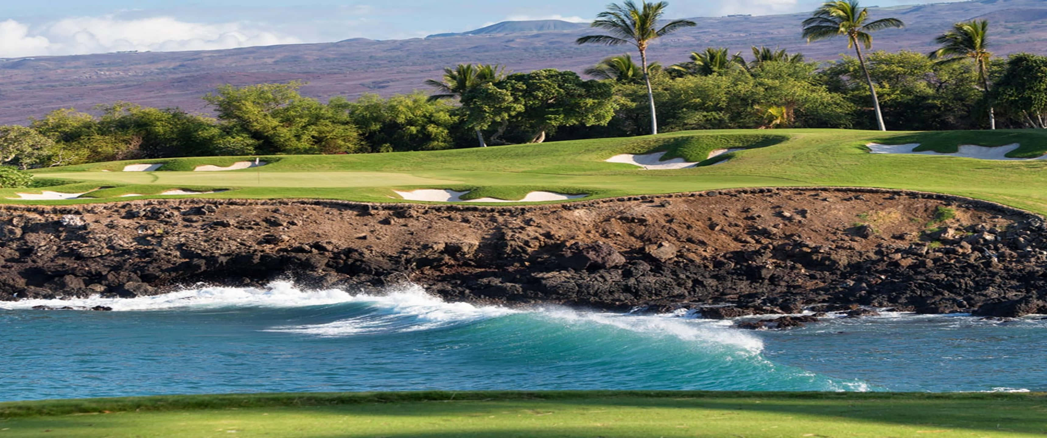 Mauna Kea 3440x1440p Golf Course Background