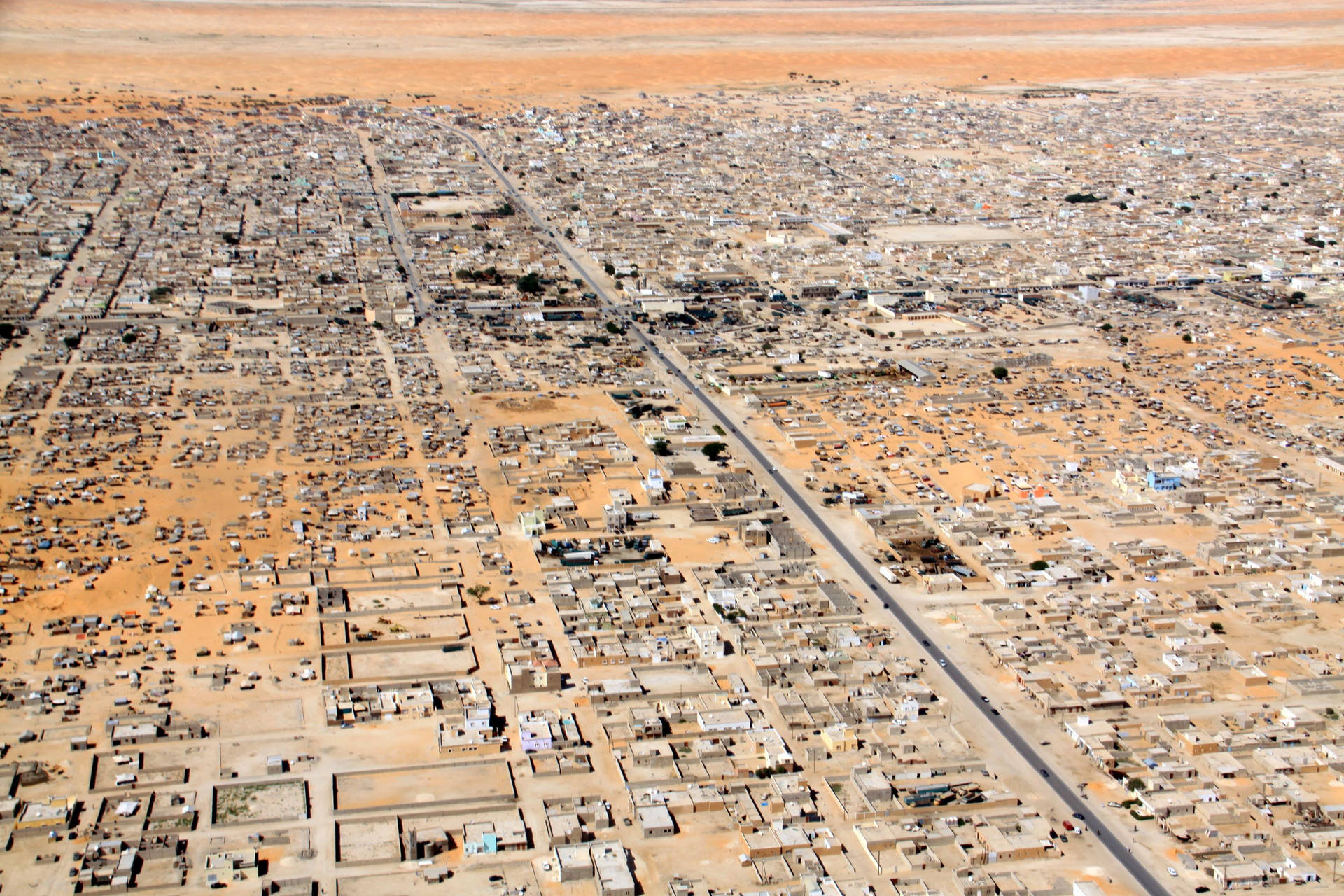 Mauritania Aerial View Background