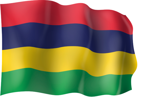 Mauritius Flag Waving PNG