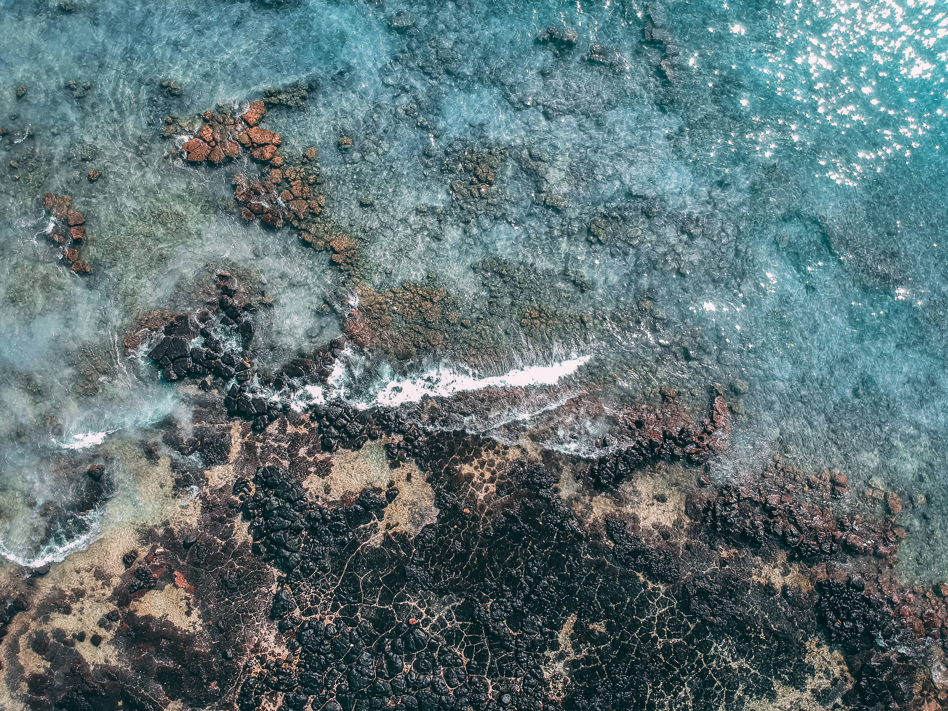 Mauritius Island Sea Rocks Wallpaper